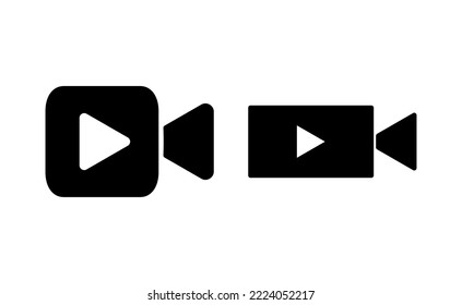 Video icon vector for web and mobile app. video camera sign and symbol. movie sign. cinema