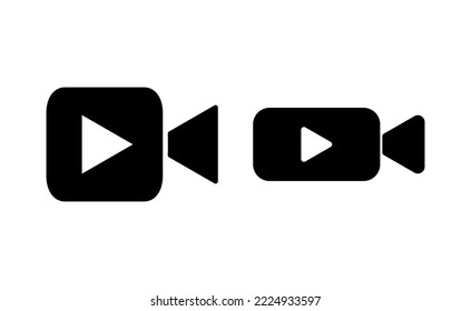 Video icon vector for web and mobile app. video camera sign and symbol. movie sign. cinema