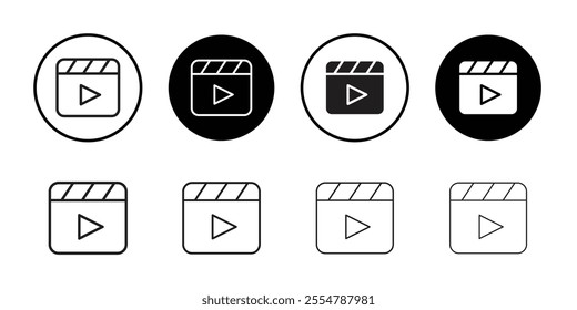 Video icon vector for web and mobile app. video camera sign and symbol. movie sign. cinema