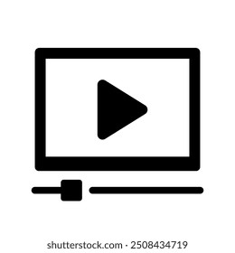 Video icono. Video Viendo el icono