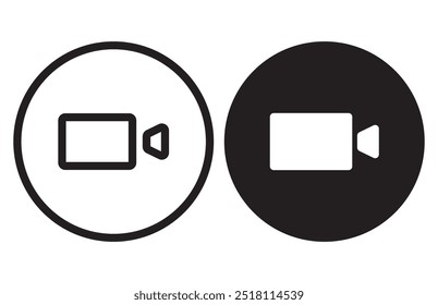 Video icon. Zoom vector. Focus icon. Zoom video icon. Video camera vector. 