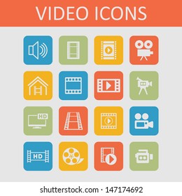 Video icons