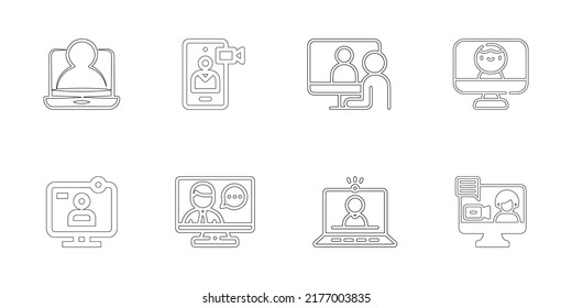 video icons collection set vector illustrator vector art eps 10 