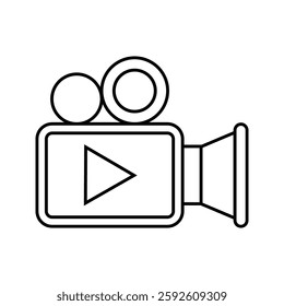 Video icons . for mobile concept and web design on white background