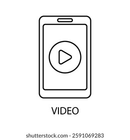 video icons  symbol vector elements for infographic web