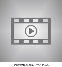 Video  icon,vector. Flat design.