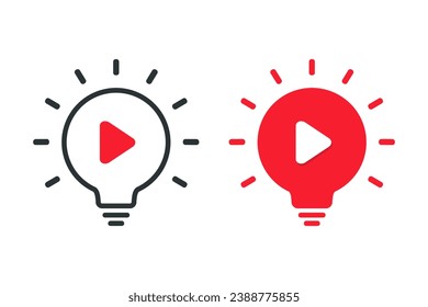 Video ideas sign symbol. Illustration vector