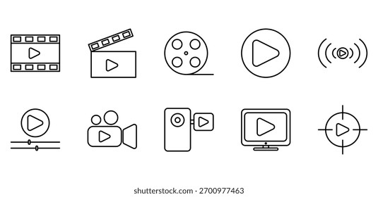 Videobild-Symbolpackung