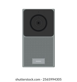 Video intercom flat vector illustration isolated on a white background