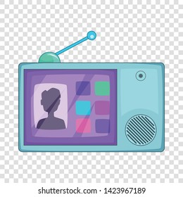 Video intercom icon. Cartoon illustration of video intercom vector icon for web