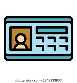 Video intercom keypad icon outline vector. Doorbell security. Control alarm color flat