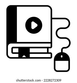 Videoconferencia, videobbook, diseño plano de conceptos modernos, concepto de ilustración vectorial de calidad premium. Símbolo vector.