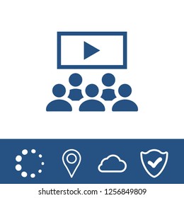 Video lecture icon