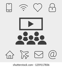 Video lecture icon