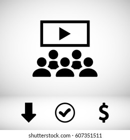 Video lecture icon