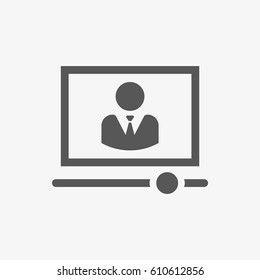 Video lecture icon