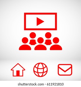Video lecture icon