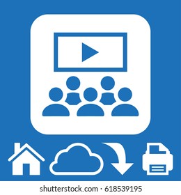 Video lecture icon