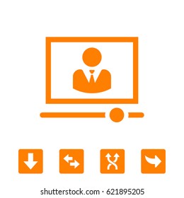 Video lecture icon