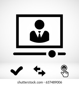 Video lecture icon