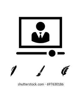 Video lecture icon
