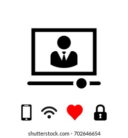 Video lecture icon