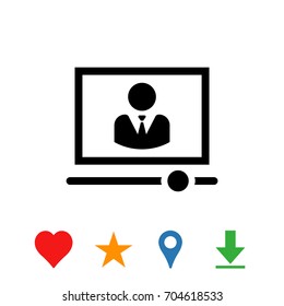 Video lecture icon