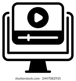 Video Icono de conferencia para Web, App, infografía, etc