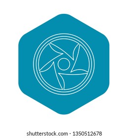 Video lens icon. Outline illustration of video lens vector icon for web