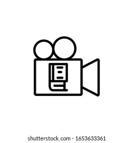 video lesson icon. Online Learning icon. Perfect for application, web, logo and presentation template. icon design line style