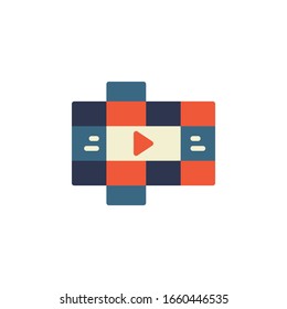video lesson icon. online learning icon. perfect for application, web, logo and presentation template. icon design flat style
