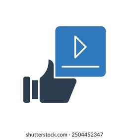 Video Icono de Like - Icono de Pulgares Arriba