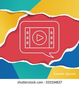 video line icon