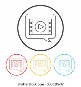 video line icon