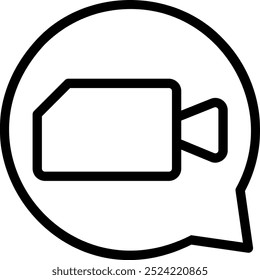 video line icon illustration vector