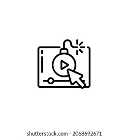 Bildzeilensymbol, Vektorvorlage