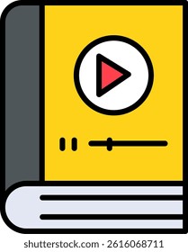 Video Line Vector Icon Design