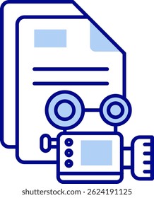 Video Line vector Icon Design