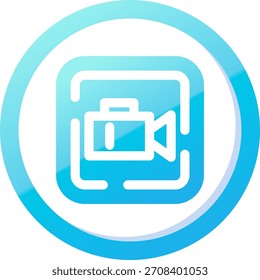 Video Line vector Icon Design
