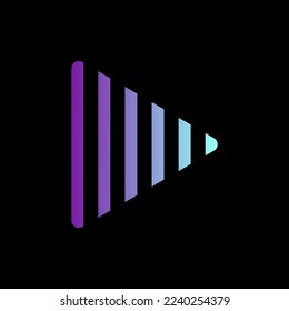 ilustración vectorial del logotipo de vídeo. Este logotipo es perfecto para empresas de la industria cinematográfica.