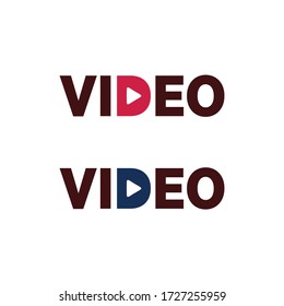 Video-Logo-Vektor und Medien