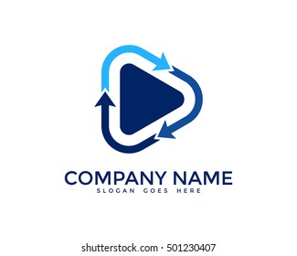 Video Loop Logo Design Template