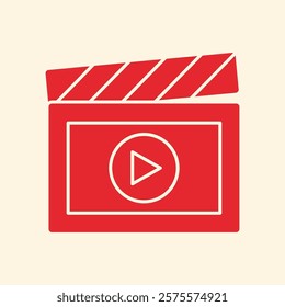 Video Making trendy creative pretty abstract vector illustration colorful useful design.eps