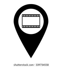 video - map pointer vector icon