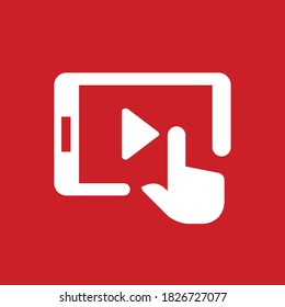 Videomarketing - Schaltfläche für das Symbol für App