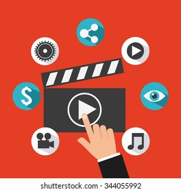 video marketing design, vector illustration eps10 graphic 