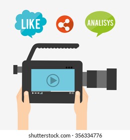 video marketing design, vector illustration eps10 graphic 