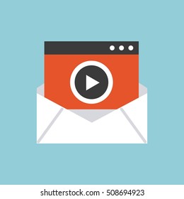 video marketing flat line icons vector illustration design