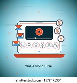 Video Marketing graphic design - Illustration