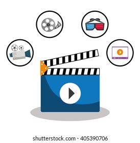 Video Marketing graphic design, vector illustration